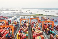 Một góc khu kho bãi logistics của Khu công nghiệp Nam Đình Vũ