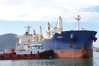 Sau khi kiện toàn bộ máy, Cảng Quy Nhơn đã đề ra các chỉ tiêu sản xuất - kinh doanh năm 2019 cao hơn nhiều so với những năm trước. Ảnh: A.M