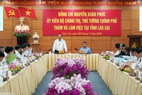 Thủ tướng làm việc với lãnh đạo tỉnh Lào Cai