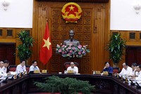 Thủ tướng Nguyễn Xuân Phúc chủ trì cuộc họp. Ảnh: VGP