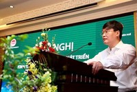 Thứ trưởng Bộ Kế hoạch và Đầu tư Nguyễn Đức Trung chủ trì Hội nghị. Ảnh- Lê Tiên 