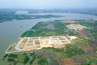 Chưa thỏa thuận, bồi thường xong cho người dân, nhưng Công ty Free Land đã san lấp mặt bằng xây dựng hạ tầng dự án. 