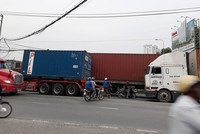 Nhiều tuyến đường tại khu vực cảng Cát Lái được mở rộng