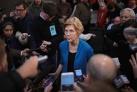 Thượng nghị sĩ Elizabeth Warren là ứng viên hàng đầu của Đảng Dân chủ. Ảnh: Getty Images.