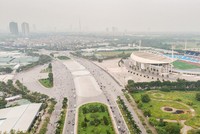 Phân luồng trên tuyến đường Lê Đức Thọ, Lê Quang Đạo, quận Nam Từ Liêm để phục vụ thi công đường đua F1