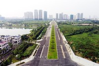 Cầu vượt sẽ nối vào đường Nguyễn Văn Huyên kéo dài đã hoàn thành