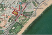 Vị trí Khu đất số 1 Ngô Mây, thành phố Quy Nhơn (hình chụp vệ tinh)