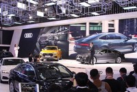 Gian hàng trung bày Audi thu hút được sự chú ý của nhiều khách hàng tại kỳ triển lãm 2018