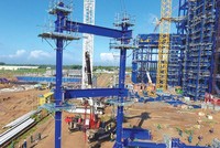 Dự án Nhiệt điện Long Phú 1 đang xây dựng dở dang và chưa biết khi nào hoàn thành.