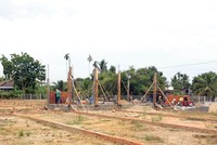 Một trong những dự án phân lô, bán nền trái phép trên đất nông nghiệp tại tỉnh Khánh Hòa. Ảnh: Việt Hương