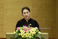 Chủ tịch Quốc hội Nguyễn Thị Kim Ngân phát biểu bế mạc kỳ họp thứ 8 Quốc hội khóa XIV