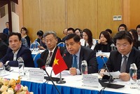 Bộ trưởng Bộ Kế hoạch và Đầu tư Nguyễn Chí Dũng phát biểu tại cuộc họp.