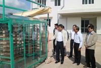 Đoàn kiểm tra tiến độ Nhà máy chế biến và bảo quản nông sản My Anh tại huyện Hướng Hóa.