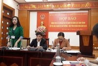 Bà Vũ Thị Kim Chi, Phó Trưởng ban IPA Quảng Ninh thông tin về kết quả DDCI 2019 tại buổi họp báo. Ảnh: Thanh Tân.