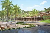 Phối cảnh khu khách sạn và biệt thự ven đồi dự án Alila Bảo Đại - The Imperial House
