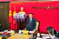 Ông Nguyễn Xuân Ký, Bí thư Tỉnh ủy Quảng Ninh phát biểu tại cuộc họp. Ảnh: Báo Quảng Ninh