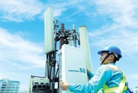Một trạm 5G của Viettel tại Hà Nội.