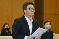 Phó Thủ tướng Vũ Đức Đam báo cáo Uỷ ban Thường vụ Quốc hội về công tác phòng, chống dịch COVID-19