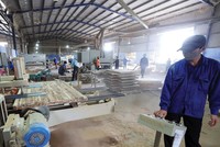 Một cơ sở sản xuất đồ gỗ xuất khẩu. Ảnh: Đ.T