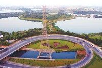 Việc chuyển đổi sang đầu tư công sẽ giúp cao tốc Bắc - Nam phía Đông thông tuyến vào năm 2021. Trong ảnh: Nút giao Pháp Vân - Cầu Giẽ. Ảnh: Đ.T