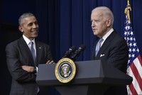 Sức ảnh hưởng của cựu Tổng thống Barack Obama trong đảng Dân chủ có thể giúp ích nhiều cho Joe Biden. Ảnh: AFP