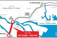 Nếu bám sát kế hoạch đề ra tuyến cao tốc TP.HCM - Trung Lương - Mỹ Thuận - Cần Thơ sẽ hoàn thành toàn tuyến vào năm 2023. (Ảnh: Báo Giao thông).