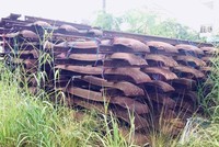 Đường ray ở Trạm Vật tư bị đường sắt Dĩ An bị tháo dỡ, nhưng không được phục hồi, nằm chất đống 5 năm qua.