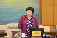 Chủ nhiệm Ủy ban Về các vấn đề Xã hội của Quốc hội, bà Nguyễn Thuý Anh .