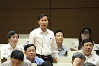 Đại biểu Bùi Văn Phương (Ninh Bình) phát biểu trong phiên thảo luận về dự thảo Luật sửa đổi, bổ sung một số điều của Luật Tổ chức Quốc hội.