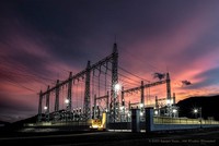 Kinh đô diện mặt trời dưới chân Núi Cấm lung linh khi màn đêm buông xuống