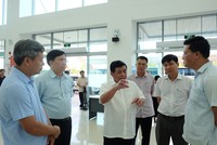 Bộ trưởng Nguyễn Chí Dũng cùng đoàn công tác Bộ Kế hoạch và Đầu tư thăm Sân bay Chu Lai