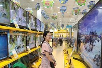 Thị trường bán lẻ Việt Nam dự báo tiếp tục tăng trưởng và chạm ngưỡng 180 tỷ USD vào năm 2020. Trong ảnh: Chuỗi cửa hàng của Thế giới Di động. Ảnh: Lê Toàn