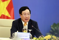 Phó Thủ tướng Phạm Bình Minh đồng chủ trì phiên họp (Ảnh: VGP)