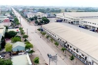 Cụm công nghiệp Nguyên Gon ở phường Cải Đan (T.P Sông Công) đang được đầu tư mở rộng với tổng kinh phí trên 93 tỷ đồng