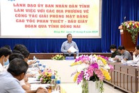 Ông Nguyễn Quốc Hùng, Phó chủ tịch UBND tỉnh Đồng Nai khẳng định để đảm bảo tiến độ khởi công dự án, Đồng Nai đang tập trung tối đa cho công tác giải phóng mặt bằng. Ảnh: Phạm Tùng.