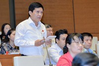 Đại biểu Quốc hội Phạm Phú Quốc phát biểu tại nghị trường. 