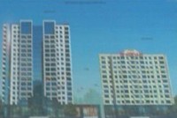 Chân đế 2 tòa nhà cách nhau 2m, thân cách nhau 10m