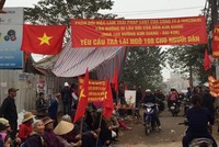 Dân tập trung ra đường sáng 21/1 để phản đối