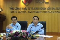 Chủ tịch SCIC trao đổi với báo chí sáng 8/8.