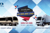 Vinamotor mạnh tay khuyến mại giảm một loạt giá xe tải, xe khách trong tháng 11