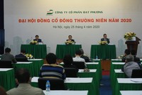 Đại hội được tường thuật trực tiếp nên nhận được nhiều câu hỏi của cổ đông. Ảnh: Dũng Minh