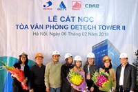 Cất nóc Dự án Detech Tower II 
