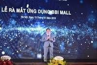 Shark Hưng trong Lễ ra mắt ứng dụng BBI. Ảnh: Internet.