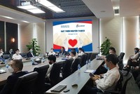 Toàn cảnh Lễ phát động gây quỹ tại điểm cầu trực tuyến Hà Nội.