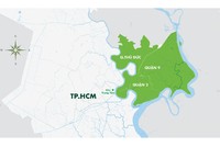 Vị trí thành phố phía Đông.