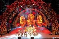 Sân khấu Ai Cập huyền bí.