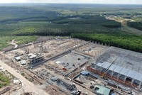 Nhiều chủ đầu tư khu công nghiệp phía Nam đang đẩy mạnh tiến độ các dự án để đón làn sóng đầu tư mới. Ảnh: Thành Nguyễn.