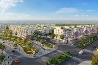 Không gian vỉa hè The Koradise thoáng rộng khuyến khích các hoạt động mua sắm, giải trí