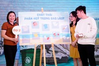 Hoạt động nâng cao nhận thức về rác thải nhựa trong sự kiện.