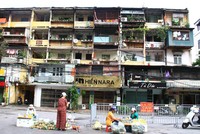 Một chung cư cũ khu Thành Công, Hà Nội. Ảnh Thành Nguyễn.